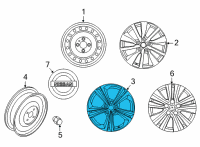 OEM 2022 Nissan Sentra ALUMINUM WHEEL Diagram - D0300-6LW1K