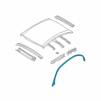 OEM 2000 Nissan Maxima WEATHERSTRIP-Roof Drip, R Diagram - 76842-2Y06A