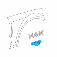 OEM 2005 Chrysler 300 Molding-Fender Rear Diagram - WG24WS2AD