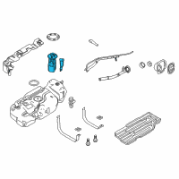 OEM 2012 Lincoln Navigator Fuel Pump Diagram - 9L1Z-9H307-D