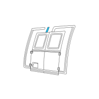 OEM 1999 Ford E-150 Econoline Club Wagon Weatherstrip Diagram - F2UZ-1541654-A