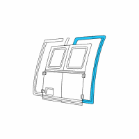OEM 1999 Ford E-150 Econoline Club Wagon Weatherstrip Diagram - F3UZ-1543722-A