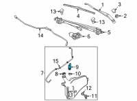 OEM 2021 GMC Sierra 3500 HD Washer Pump Diagram - 13508967