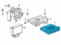 OEM 2021 Cadillac XT5 Body Control Module Assembly Diagram - 13518593