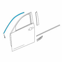 OEM 2014 Cadillac ATS Reveal Molding Diagram - 23181431