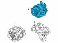 OEM 2022 Ford F-350 Super Duty Alternator Diagram - LC3Z-10346-C