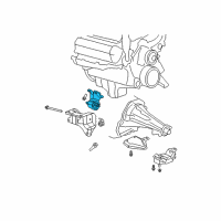 OEM 2006 Dodge Durango INSULATOR-Engine Mount Diagram - 52021626AB