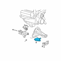 OEM 2004 Dodge Durango Bracket-Transmission Mount Diagram - 52005140AA