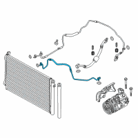 OEM 2012 BMW 335is Pressure Hose, Compressor-Condenser Diagram - 64-50-9-210-480