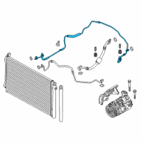 OEM 2011 BMW 335i Pressure Hose, Condenser, Evaporator Diagram - 64-50-9-221-757