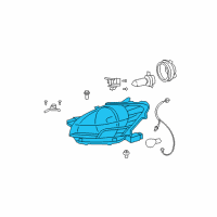 OEM 2011 Toyota Yaris Composite Headlamp Diagram - 81130-52750