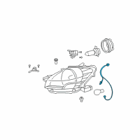 OEM 2011 Toyota Yaris Socket & Wire Diagram - 81125-52750