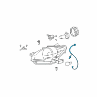 OEM 2007 Toyota Yaris Socket & Wire Diagram - 81125-52750