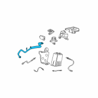 OEM 2004 Ford Mustang EGR Tube Diagram - 2R3Z-9D477-FA