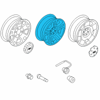 OEM 2007 Ford F-150 Wheel Diagram - 7L3Z-1007-F