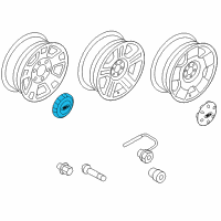 OEM Ford Center Cap Diagram - 4L3Z-1130-AB