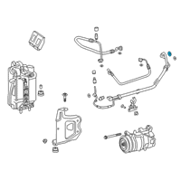 OEM Toyota Suction Pipe O-Ring Diagram - 90118-WA003