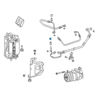 OEM Toyota Pressure Line Cap Diagram - 88375-WAA04