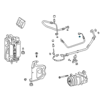 OEM Toyota GR Supra Discharge Hose O-Ring Diagram - 90118-WA016