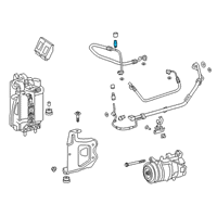 OEM Toyota GR Supra Suction Pipe Valve Diagram - 88374-WAA01