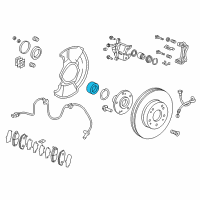 OEM 2021 Honda CR-V Bearing Assembly, Front Hub Diagram - 44300-TLA-A51