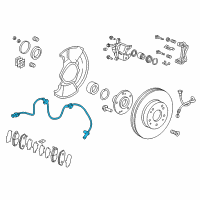 OEM 2018 Honda Accord Sensor Assembly, Right Front Diagram - 57450-TVA-A03