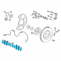 OEM 2018 Honda Accord Pad Set, Front Diagram - 45022-TVA-A00