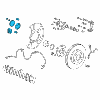 OEM 2021 Acura ILX Caliper Set, Front Diagram - 01463-T2G-A01
