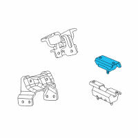 OEM Chevrolet Silverado 3500 Transmission Mount Diagram - 15788797