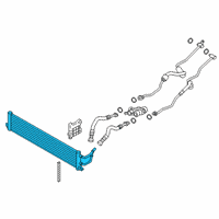 OEM BMW M8 Gran Coupe Automatic Transmission Oil Cooler Diagram - 17-11-8-053-512