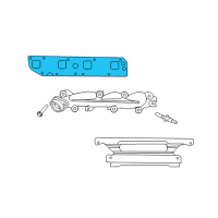 OEM 2006 Dodge Ram 2500 Gasket-Exhaust Manifold Diagram - 53013943AA