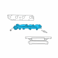 OEM 2004 Dodge Ram 1500 Exhaust Manifold Diagram - 53032198AZ