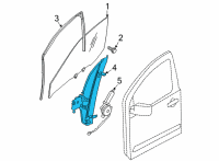 OEM Nissan Frontier REGULATOR ASSY-DOOR WINDOW, RH Diagram - 80720-9BU0A