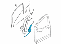 OEM 2022 Nissan Frontier MOTOR ASSY-REGULATOR, LH Diagram - 80731-9BU0A