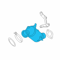 OEM 2008 BMW 335i Catalytic Converter Center Diagram - 18-32-8-603-874