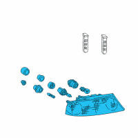 OEM 2001 Lincoln Navigator Composite Headlamp Diagram - XL7Z-13008-AA