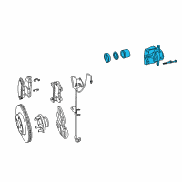 OEM 2011 Chrysler 300 DISC BRAKE Diagram - 68548605AA