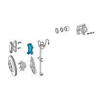 OEM 2009 Dodge Charger Adapter-Disc Brake CALIPER Diagram - 5137668AC