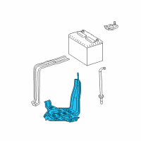 OEM 2011 Toyota Camry Battery Tray Diagram - 74440-33010