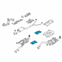 OEM Hyundai Veracruz Protector-Heat Rear, LH Diagram - 28793-3J000
