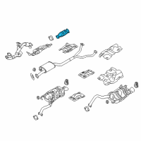 OEM 2012 Hyundai Veracruz Catalytic Converter Assembly Diagram - 28950-3CAK0