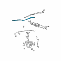 OEM 2016 Chrysler Town & Country Blade-Front WIPER Diagram - 68028442AA