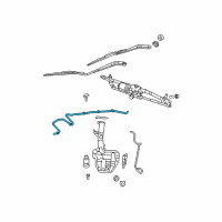 OEM 2014 Chrysler Town & Country Hose-Windshield Washer Diagram - 5182211AB