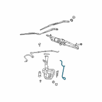 OEM 2009 Dodge Grand Caravan Hose-Windshield Washer Diagram - 68028583AA