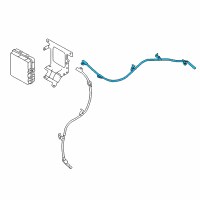 OEM 2016 Nissan Leaf Cable Assy-Parking, Rear LH Diagram - 36531-3NF0A