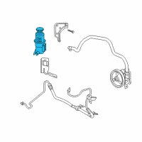 OEM Chrysler PT Cruiser Reservoir-Power Steering Pump Diagram - 4656986AB