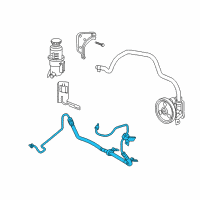 OEM 2010 Chrysler PT Cruiser Line-Power Steering Pressure Diagram - 5273585AC