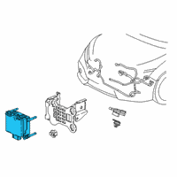 OEM Honda RADAR SUB-ASSY. (REWRITABLE) Diagram - 36803-TGG-A25