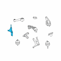 OEM 2006 Cadillac DTS Bracket-Engine Mount Strut Body Side Diagram - 25749805