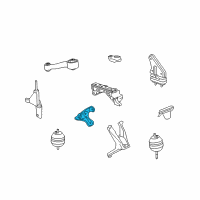 OEM Buick Lucerne Rear Mount Bracket Diagram - 25963968